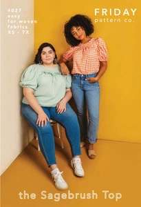 SAGEBRUSH TOP Damen Muster von Friday Pattern Co. Größe XS bis 7X (Papiermuster) - Bild 1 von 2