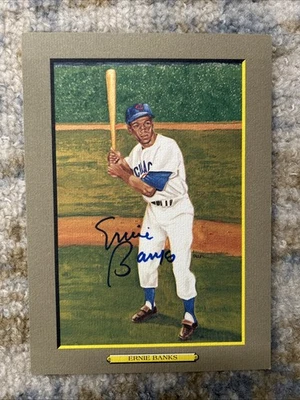 Ernie Banks JSA Coa Signed Perez Steele Great Moments Postcard Autograph CUBS - Image 1 of 4