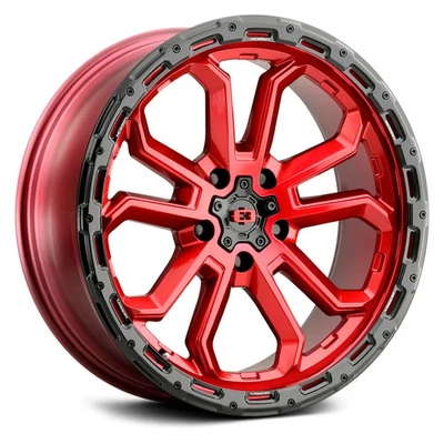 Vision 405 KORUPT 5 Wheels 17x8 (30, 5x110, 72.1) Red Rims Set of 4 Foto 1 de 4