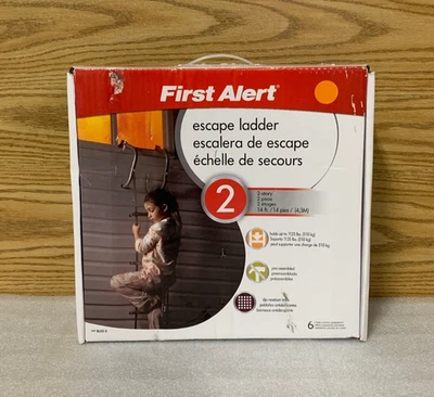 Escalera de escape de incendios First Alert EL522 de dos pisos 14 ft - CAJA ABIERTA Foto 1 de 4