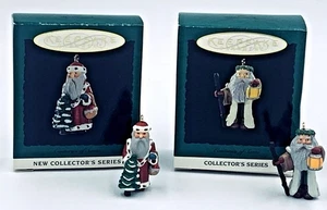 VTG Hallmark Miniature Centuries of Santa Series #1 1994 and #3 1996 Ornaments - Picture 1 of 13