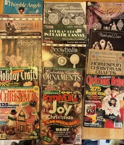 Lot of 13 Christmas Holiday Craft Books & Magazines Family Circle ++ - Bild 1 von 3
