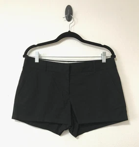 J. Crew Factory Shorts Size 6 100% Cotton Chino Broken-In Black 3" Inseam - Picture 1 of 10