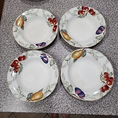 Charter Club Summer Groove Pasta Bowls. Set of 4 with Some Camming Marks. - Изображение 1 из 4