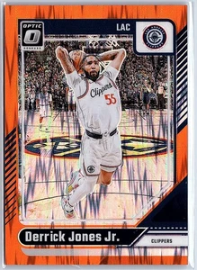 2024-25 Panini Donruss Optic Derrick Jones Jr. Orange Shock /225 #71 Clippers - Picture 1 of 10