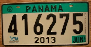 EINZELNES PANAMA NUMMERNSCHILD - 2013 - 416275 - Bild 1 von 1