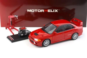 Elica motore 1:18 Mitsubishi Lancer EVO 4 IV Palma rossa 1999 con motore M84004 - Foto 1 di 7