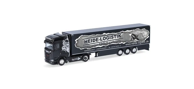 Herpa 319386 - 1/87 Scania Cs 20 HD Semirimorchio " Heath Logistica " - Nuovo