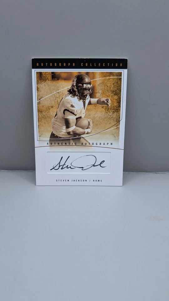 Steven Jackson 2004 Fleer Flair Autograph Collection Signature /150 #AC-SJ Rams - Image 1 of 1