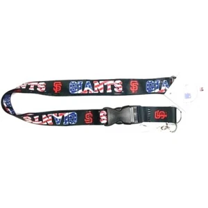San Francisco Giants Lanyard Keychain Independence USAFlag Design Red White Blue - Picture 1 of 2