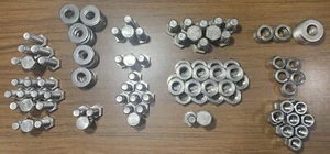 Edelstahl Schrauben, Muttern, Unterlegscheiben, Sicherungsscheiben, 304, 316, 593, B8 247 Stück - Bild 1 von 12