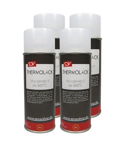 THERMOLACK SPRAY TRANSPARENT 600°C 4x 400ml  Auspufflack  Motorlack  Klarlack - Bild 1 von 2