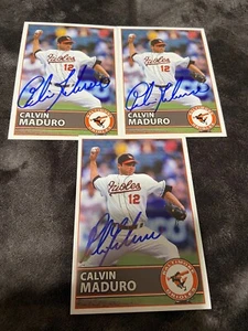 Calvin Maduro Autographed Orioles Postcard - Picture 1 of 1