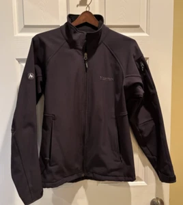 Marmot Jacket Mens Small Black Full Zip Lightweight Hiking Camp Gorpcore Outdoor - Picture 1 of 10