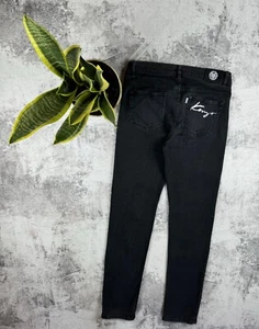 AUTHENTIC Kenzo Paris Jungle Signature Logo Luxury Rap Jeans Bottoms - Picture 1 of 17