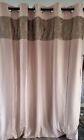Next By Lips@y Pink Silk Look With Gold Seqins Eyelet Curtains 168x229cm(6690")