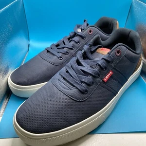 Levis Miles PIN PERF PU NB 2 Sneaker Mens SZ 13 In Navy. Tried-on Only - Picture 1 of 9