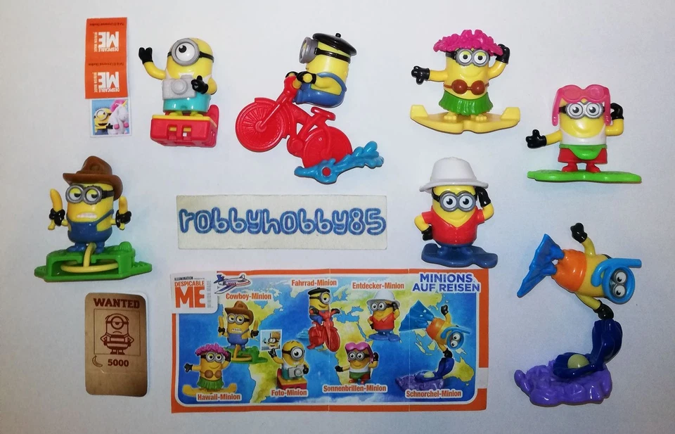 Komplettsatz Minions In Viaggio (EN549 - EN556) + 7 bpz Deutschland Kinder 2019 - Bild 1 von 1