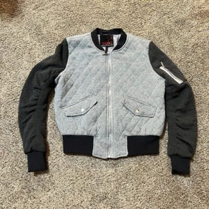 YOKI Outerwear Collection Stepp Strick Zip Jacke Bomber Grau Junior Gr.XL(S-M) - Bild 1 von 12