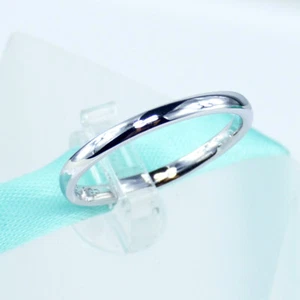 2MM Comfort Fit Plain Band Comfort Fit Women Wedding Bands 925 Sterling Silver - Picture 1 of 7