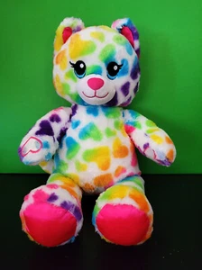Build A Bear Lisa Frank Leopard Cheetah Cat Rainbow Plush Stuffed Animal BAB - Picture 1 of 4