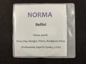 Norma Vincenzo Bellini Venice Concert 05/2018 3-CD Set - Picture 1 of 2