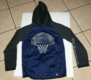 Old Navy basketball hoodie youth XL sweater active humble blue gray boys 14 16