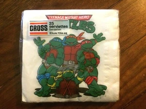 Teenage Mutant Ninja (Hero) Turtles Pack Of 25 Paper Serviettes New & Sealed - Picture 1 of 2