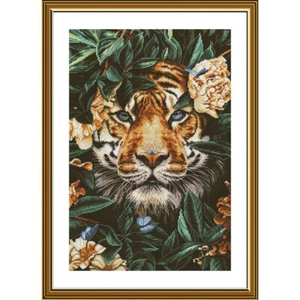 Wild Jungle Paradise cross stitch embroidery kit *** FREE SHIPPING counted cross - Picture 1 of 4