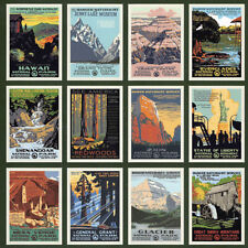 National Parks WPA ERA  Loose reprints 12" x 8.75" - Ready for Framing