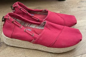 Scarpe slip on Bobs di Skechers zeppa zeppa memory foam taglia 3 - Foto 1 di 8