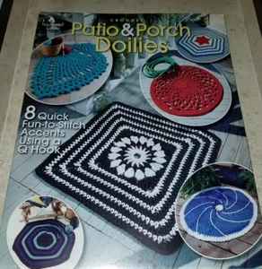 AV9 ANNIE'S ATTIC 2003, PATIO & PORCH DOILIES - 8 CROCHETED DESIGNS - Picture 1 of 2
