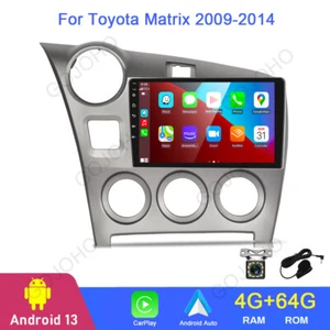 Radio estéreo para automóvil 4+64 GB para Toyota Matrix 2009-2014 Android 13 Carplay GPS navegación - Imagen 1 de 20