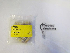 NEWLEC NLCUF20 20 AMP FUSE BREAKER BS1361 FUSE BREAKER PACK OF 10 - Picture 1 of 1