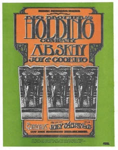 1970 postal de Big Brother and the Holding Co. & A.B. Skhy at Euphoria - Imagen 1 de 2