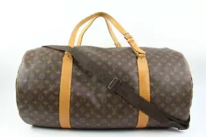 Louis Vuitton Monogram Sac Polochon 70 Keepall Bandouliere 24lv216s - Picture 1 of 11