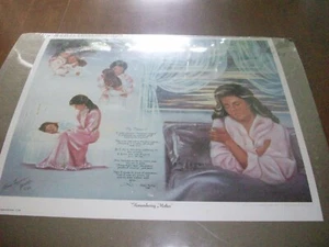 Remembering Mother POSTER NIP 16 1/2" Wide 14" Tall - Picture 1 of 4