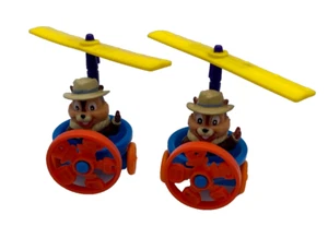 Juguete helicóptero vintage McDonalds Rescue Rangers en muy buen estado + x 2 1989 Disney Dale - Imagen 1 de 5