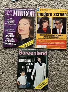 Jackie O. Kennedy 1960s Movie Magazine Covers & Articles + Elvis, Cosby - Picture 1 of 16