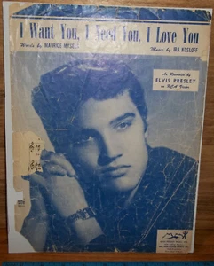 Elvis Presley ‘I Want You, I Need You, I Love You’ Sheet Music - Picture 1 of 3