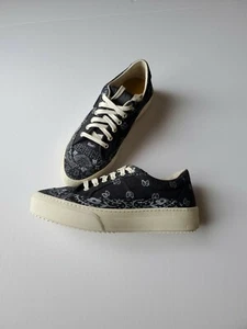 Rhude Bandana V2 Sz 9 Shoes NEW Ponza Nero Stampa - Picture 1 of 10