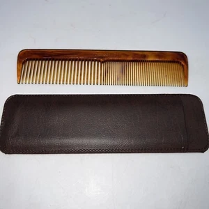Pettine vintage Stanley Home Products STANITE color ambra con manica in nylon marrone - Foto 1 di 5