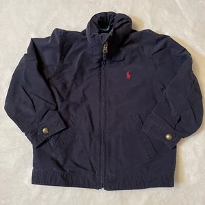 Polo by Ralph Lauren Boys/Toddlers 4/4T Built-In Hood Red Pony Zip Up - Bild 1 von 6
