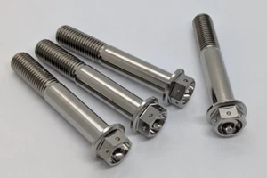Honda Fireblade SP ABS Titanium drilled front caliper bolts Ti 14 - 19 CBR1000RR - Picture 1 of 5
