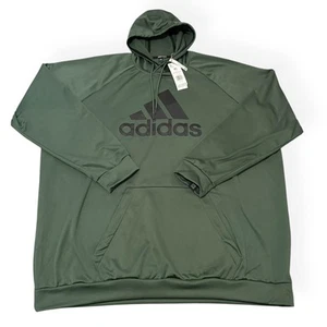 Adidas Men's Training Hoodie Big Bos Sweatshirt Green/ Oxide Size 4XL New - Picture 1 of 6