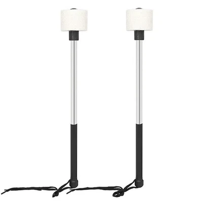 2X(2Pcs  Snare Drum Drumsticks Stainless Steel Non-Slip Felt Head Drum3795 - Image 1 of 4