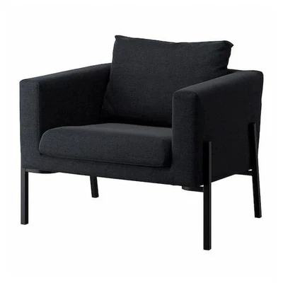 IKEA KOARP Armchair Cover Saxemara Black-Blue 605.013.44 (205.013.41) NEW - Image 1 of 4