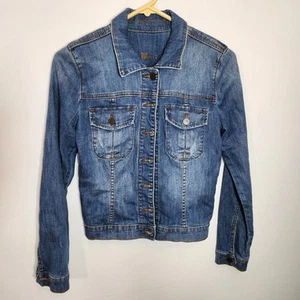 KUT from the Kloth Women’s Denim Button Up Jacket Size Small Amelia Western - Picture 1 of 8