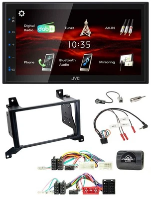 JVC USB Bluetooth Lenkrad DAB 2DIN Autoradio für Hyundai Santa Fe CM 2009-2012 - Bild 1 von 4