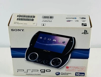 NEW Never Used Sony PlayStation Portable, PSP Go w/box Black - Image 1 of 4